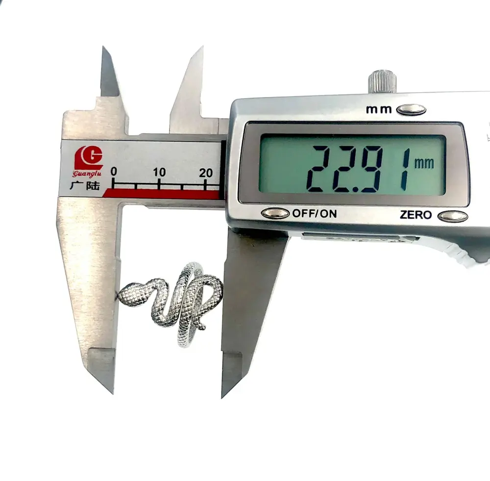 Serpente-12pz Anelli Regolabili in Acciaio - AAR208-229