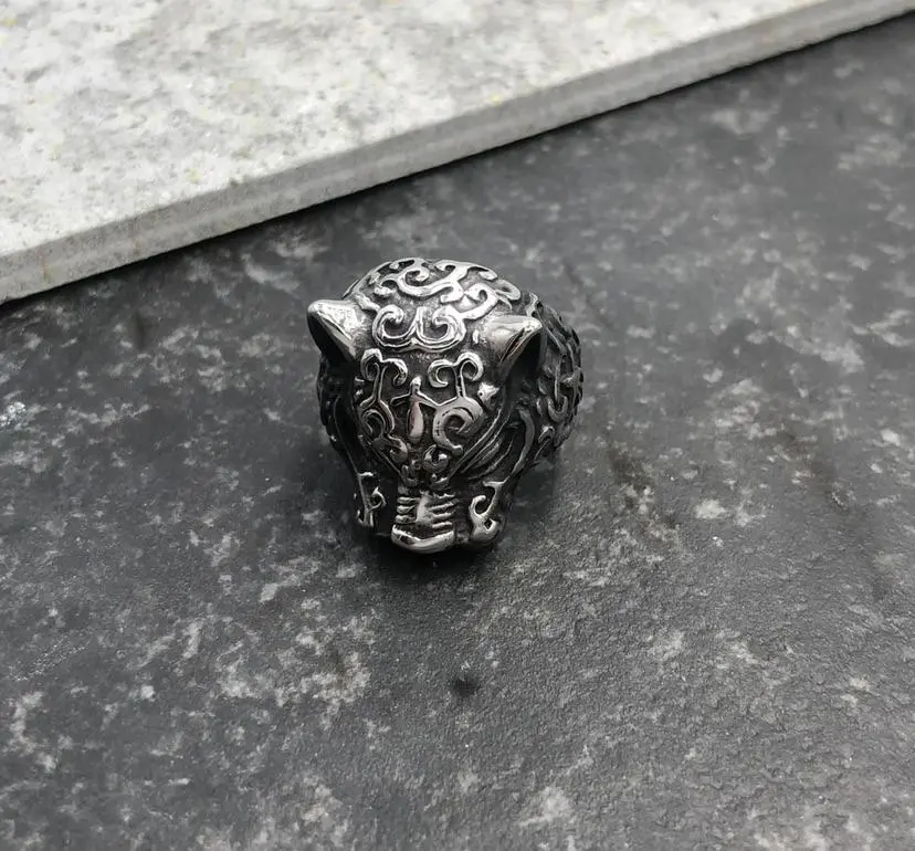 Leopardo-12pz Anelli in Acciaio - AAU423-28