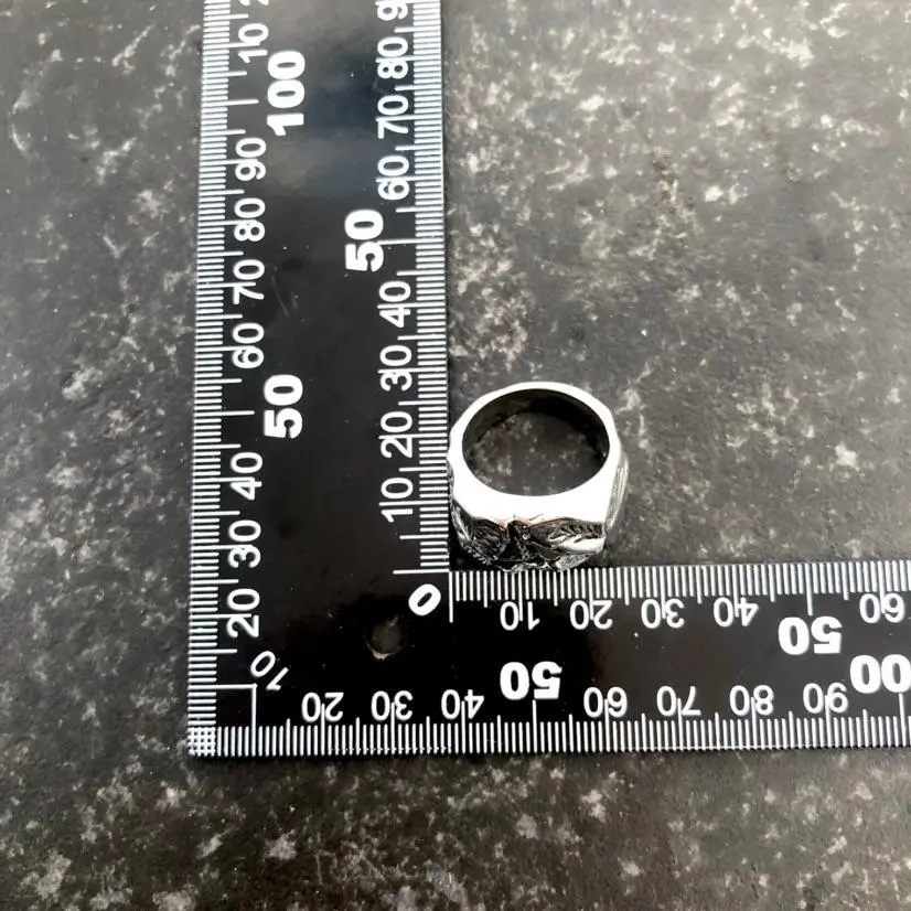 Effetto Pietra-12 pz Anelli in Acciaio - AAU518-153