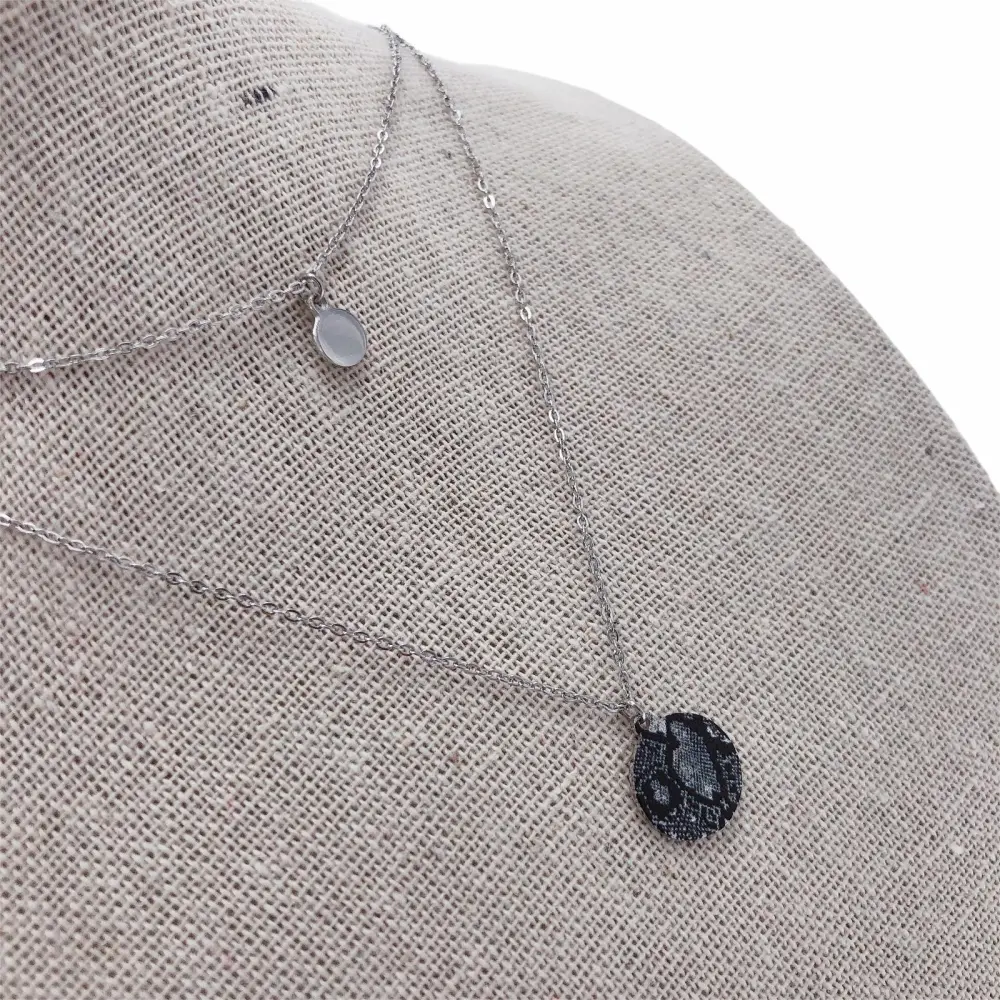 Maculato, leopardato, animalier - Animalier 2 tondi Multifilio 4485 - Collana