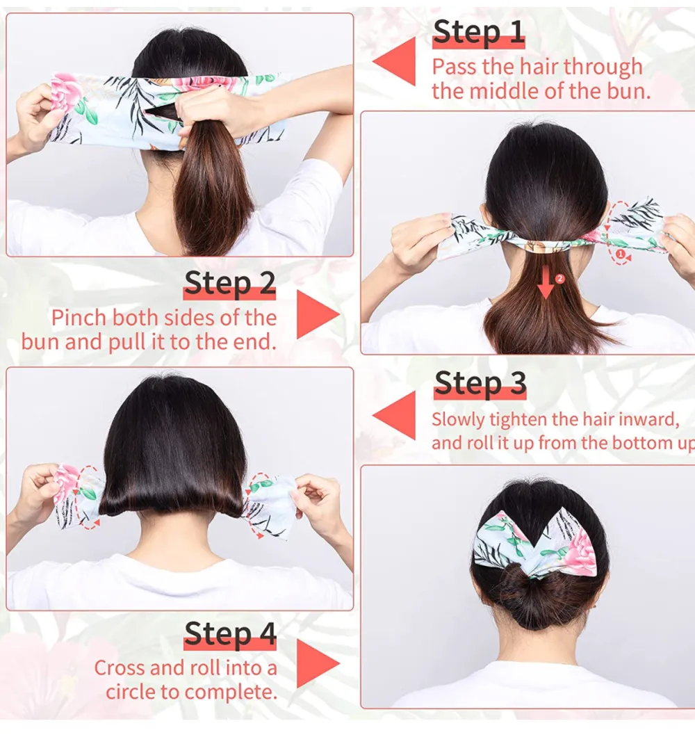 AXC-Tinta Unita-12pz Fasce per fare Chignon - AXC-Tinta Unita-12pz Fasce per fare Chignon