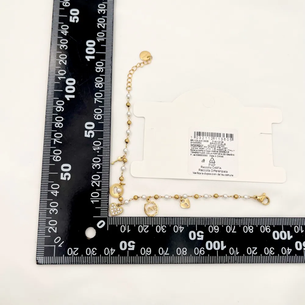 Cuore Love-Bracciale in Acciaio - BAC-103-AA1360B