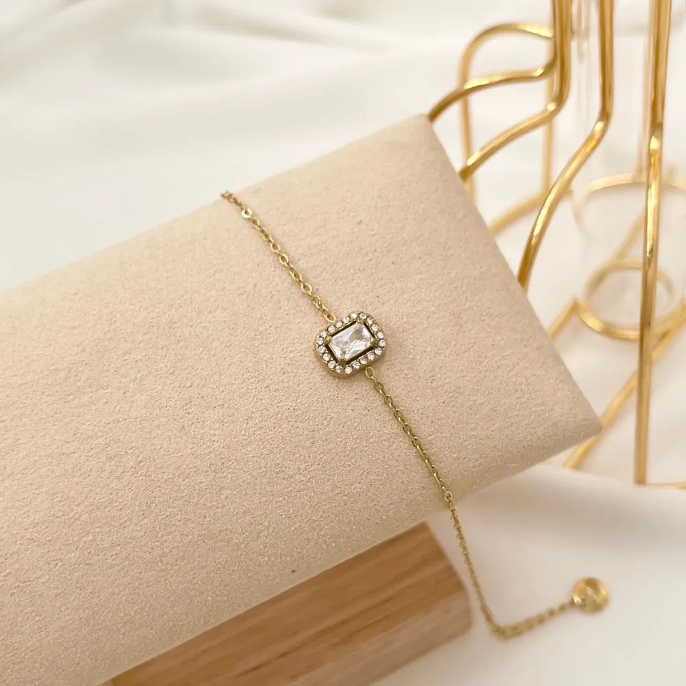 Punto Luce Rettangolare-Bracciale in Acciaio - BAC-103-AA1951B