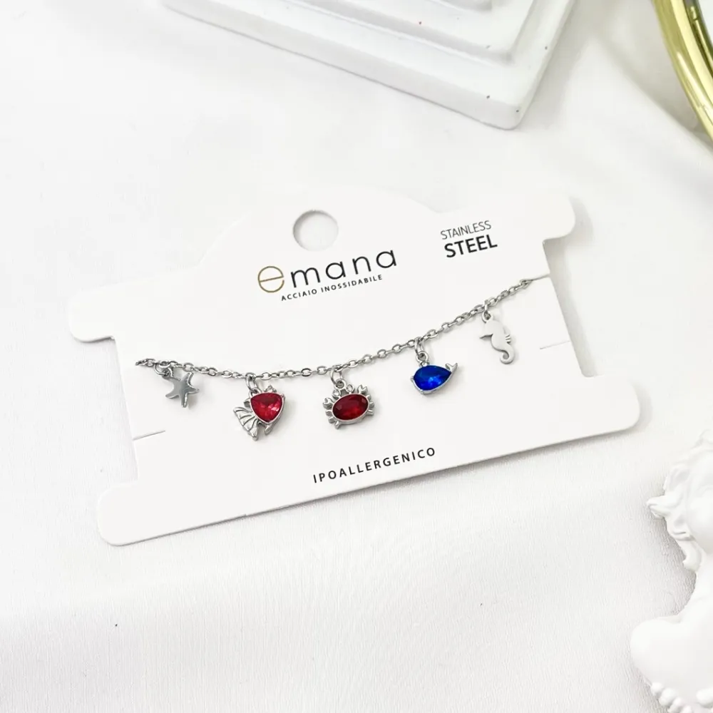 Mare -Bracciale in Acciaio con Chiusura - BAC-103-AA2747B