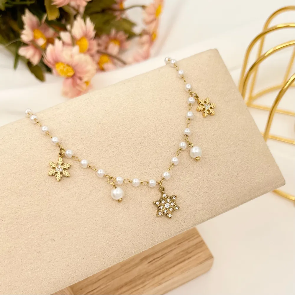 Fiocco di Neve-Bracciale in Acciaio con Chiusura - BAC-103-AA2775B