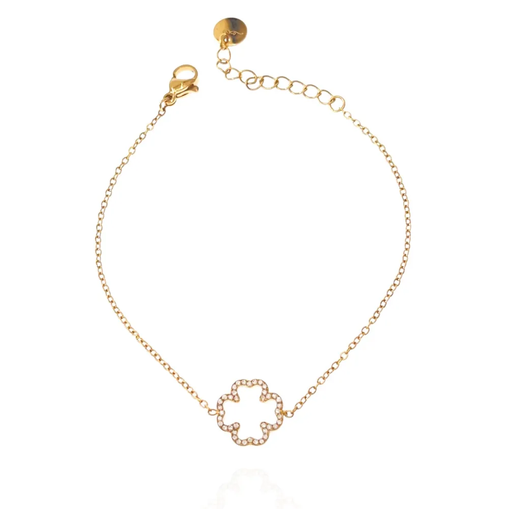 Quadrifoglio-Bracciale in Acciaio con Chiusura - BAC-103-AA2823B