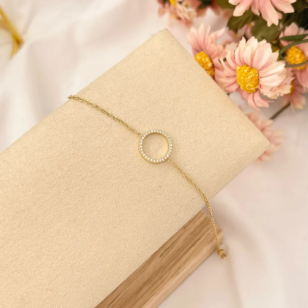 Cerchio -Bracciale in Acciaio con Chiusura - BAC-103-AA2831B