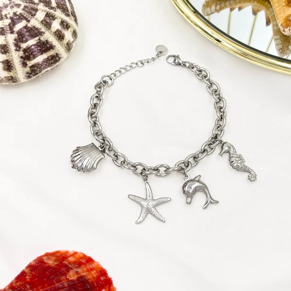 Mare-Bracciale in Acciaio con Chiusura - BAC-103-AA3394B