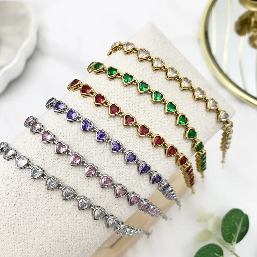 Cipollina Cuore-Bracciale in Acciaio - BAC-103-AA3403B