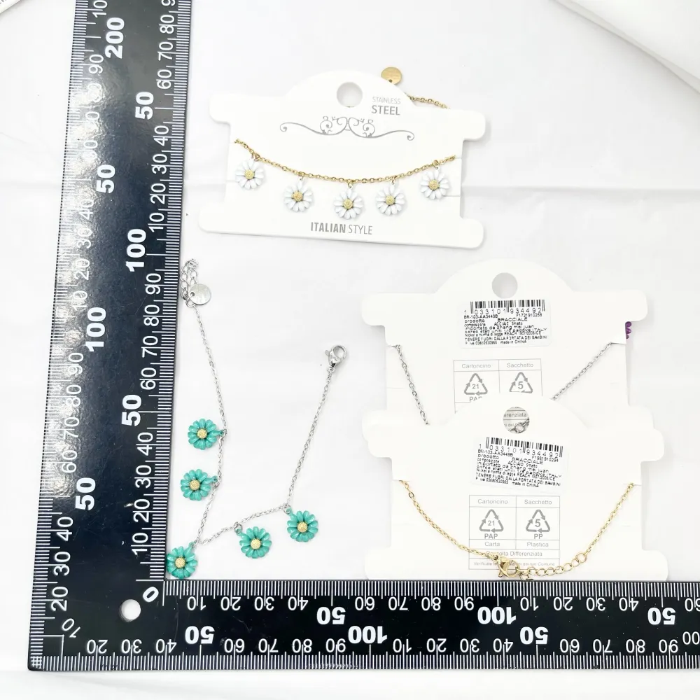 Margherita Smaltata -Bracciale in Acciaio con Chiusura - BAC-103-AA3449B