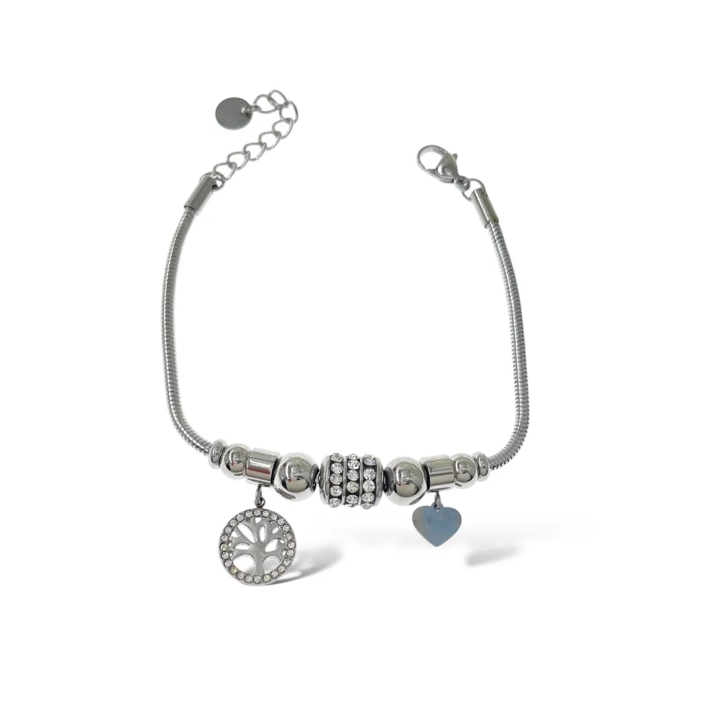 Charmes Albero della Vita-Bracciale in Acciaio - BAC-103-AA3636B