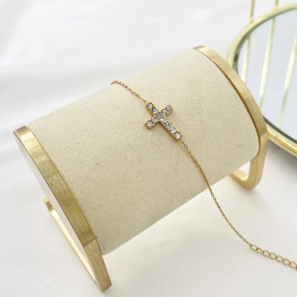 Croce-Bracciale in Acciaio - BAC-103-AA5347