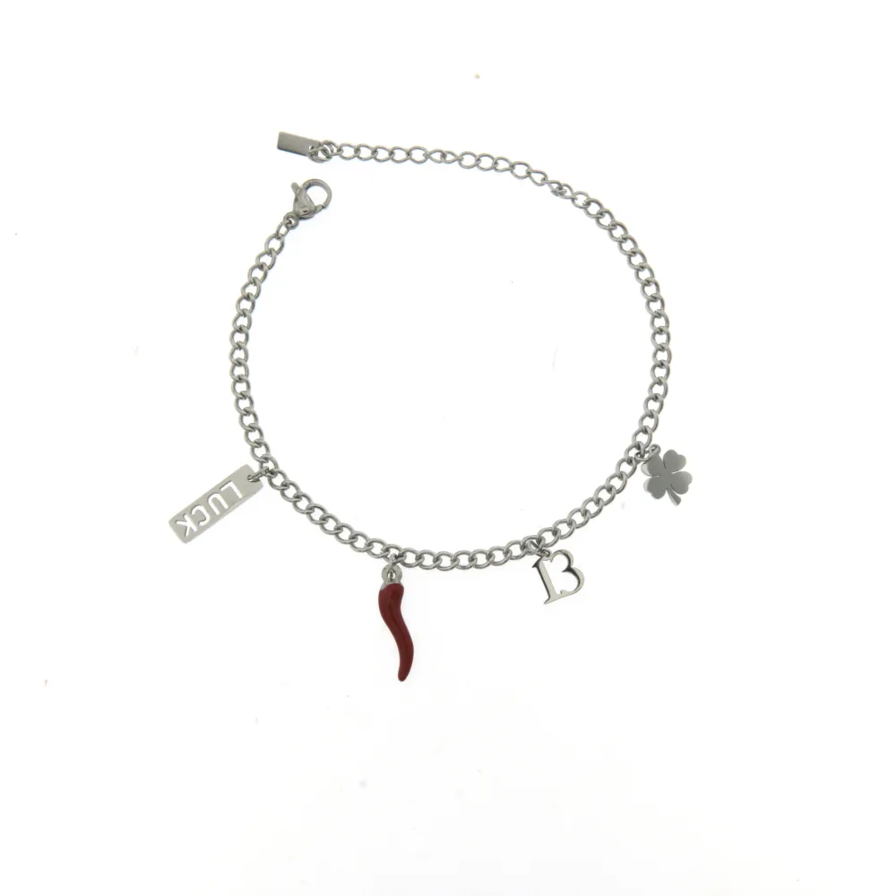 BAC6431-Fortuna-Bracciale in Acciaio con Chiusura - BAC2329-Fortuna-Bracciale in Acciaio con Chiusura