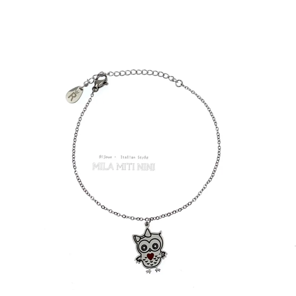 Gufo-Bracciale in Acciaio con Chiusura - BAC413-1326