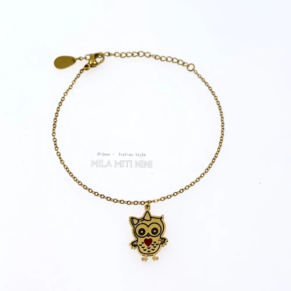 Gufo-Bracciale in Acciaio con Chiusura - BAC413-1326