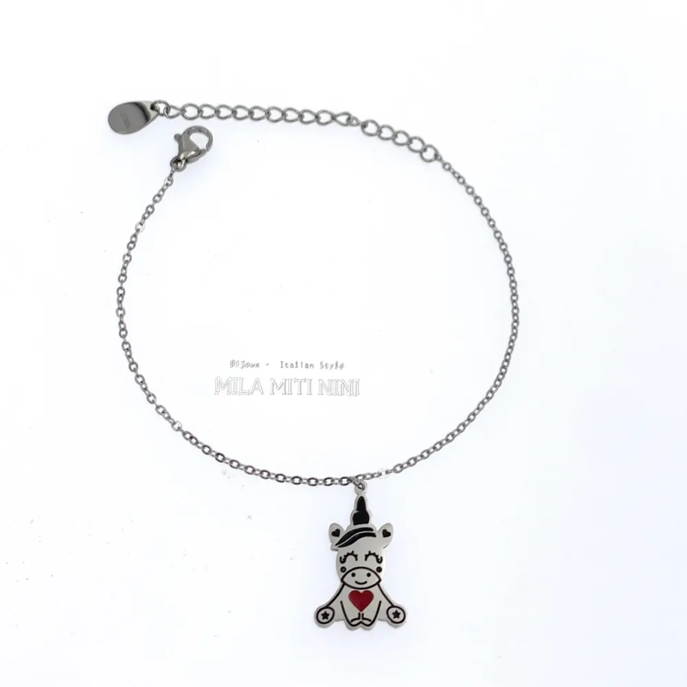 Unicorno-Bracciale in Acciaio con Chiusura - BAC413-1328