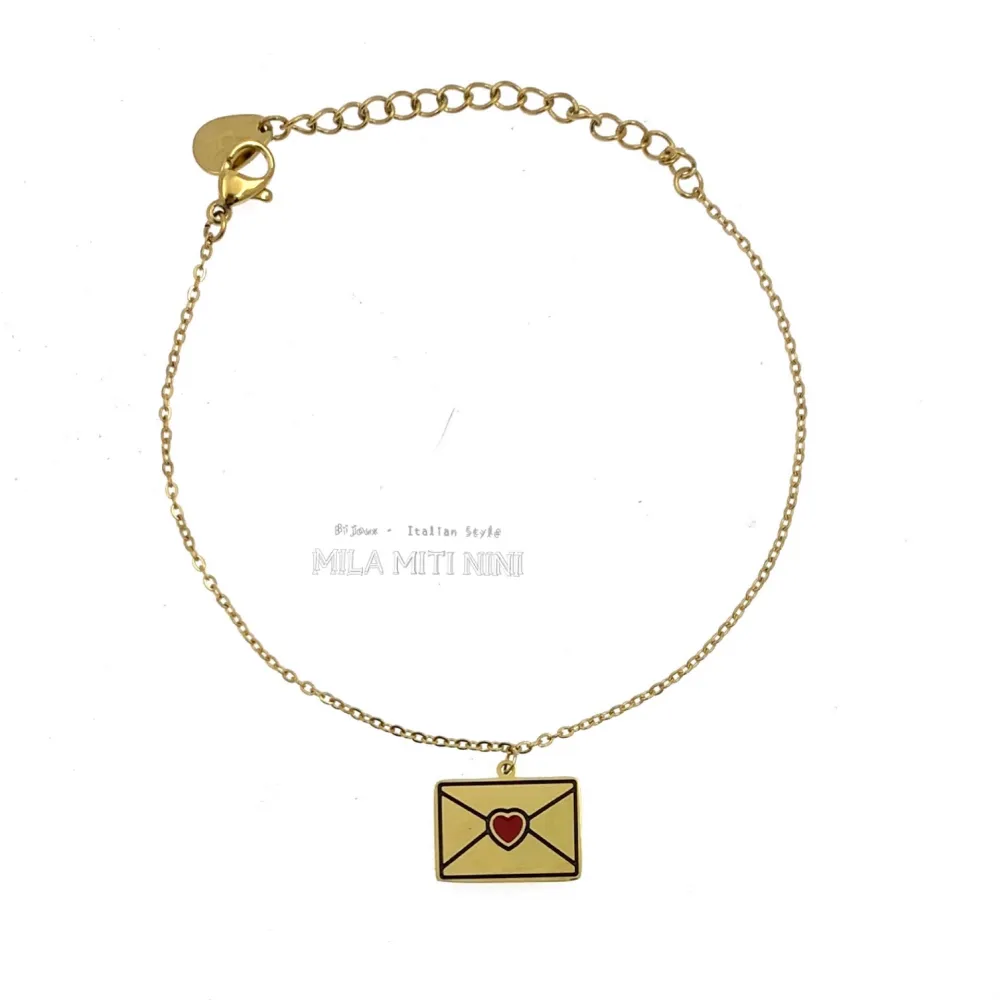 Posta-Bracciale in Acciaio con Chiusura - BAC413-1358