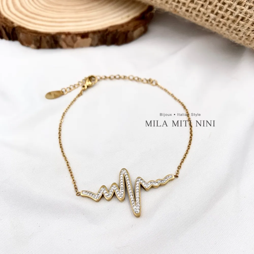 Battito Cuore-Bracciale in Acciaio con Chiusura - BAC-413-1772