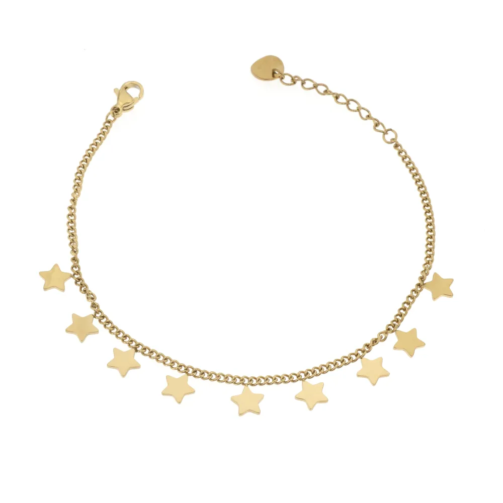 BAC-9 Stelline 5320-Bracciale in Acciaio - BAC413-2087-Stelline-Bracciale in Acciaio