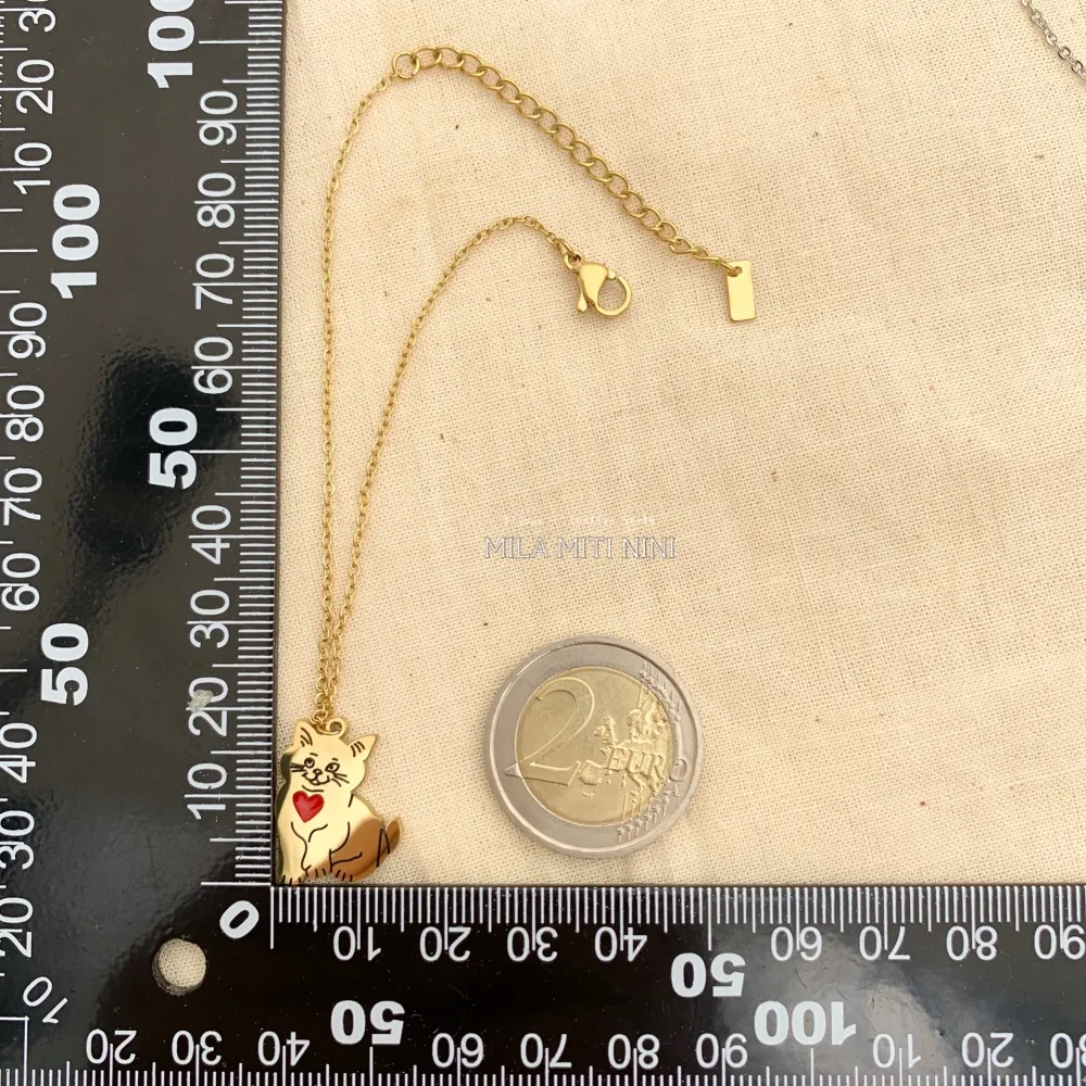 BAC413-2398-Gatto-Bracciale in Acciaio - BAC413-2398