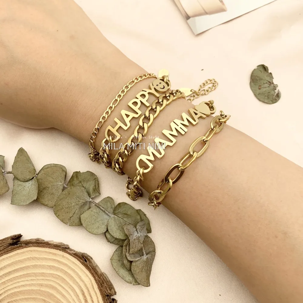 BAC413-2412-Catena 6mm-Bracciale in Acciaio - BAC413-2412 A