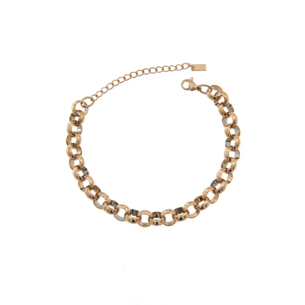 BAC5991-Catena-Bracciali in Acciaio con Chiusura - BAC5991-Catena-Bracciali in Acciaio con Chiusura