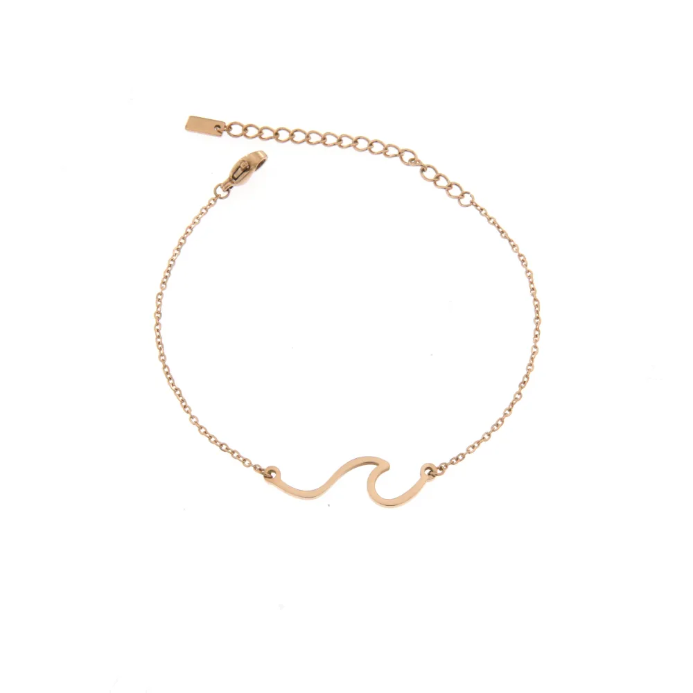 BAC6606-Onda- Bracciale in Acciaio con Chiusura - BAC6606-Onda- Bracciale in Acciaio con Chiusura