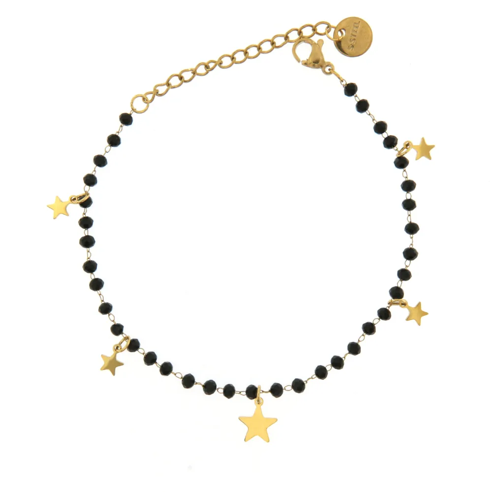 BAC6793-Rosario Stella-Bracciale con Chiusura in Acciaio - BAC6793-Rosario Stella-Bracciale con Chiusura in Acciaio