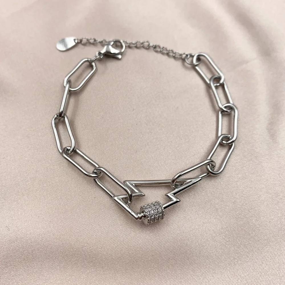 BAC7066-Fulmine-Bracciale in Acciaio - BAC7066-Fulmine-Bracciale in Acciaio