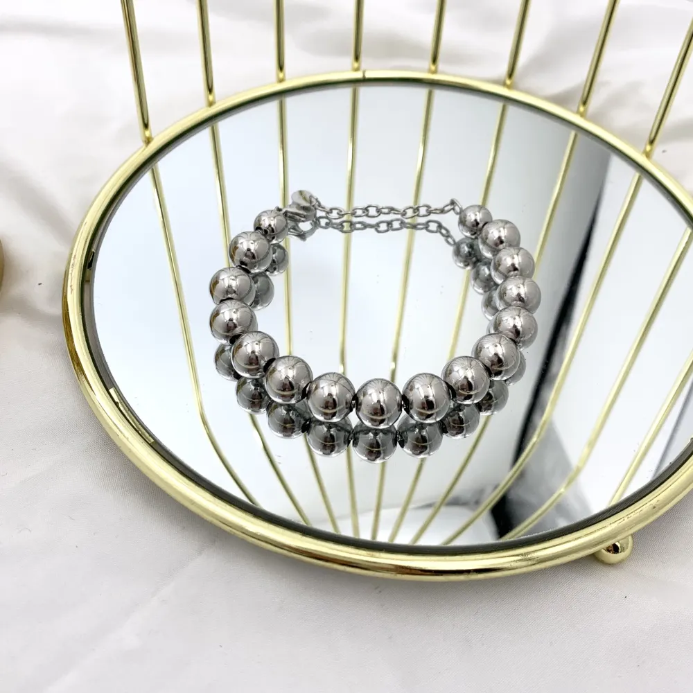 Pallina Grande 12mm-Bracciale in Acciaio - BAC-732-244