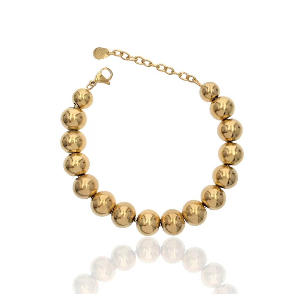 Pallina Grande 12mm-Bracciale in Acciaio - BAC-732-244