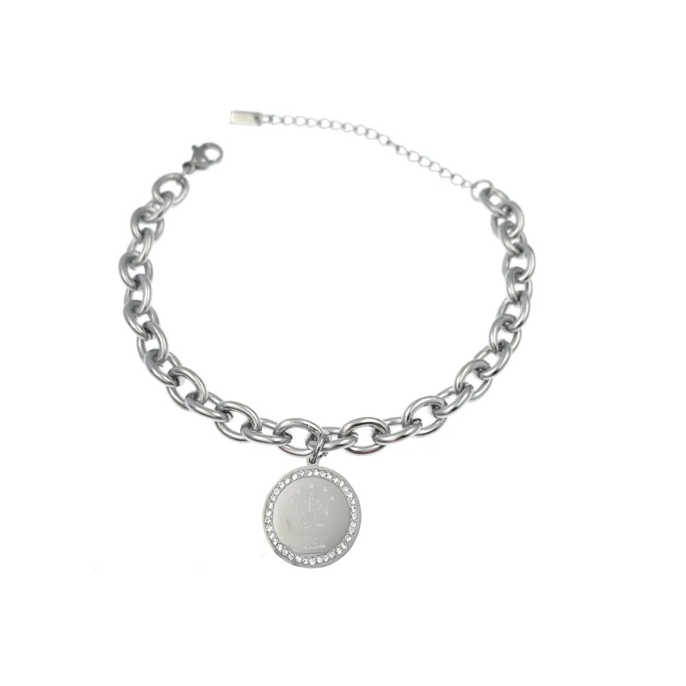 BAC7322-Unicorno 100% Amiche- Bracciale in Acciaio - BAC7322-Unicorno 100% Amiche- Bracciale in Acciaio