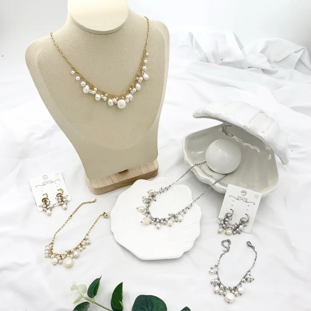 Perline Pendente-Bracciale in Acciaio - BAC-735-12