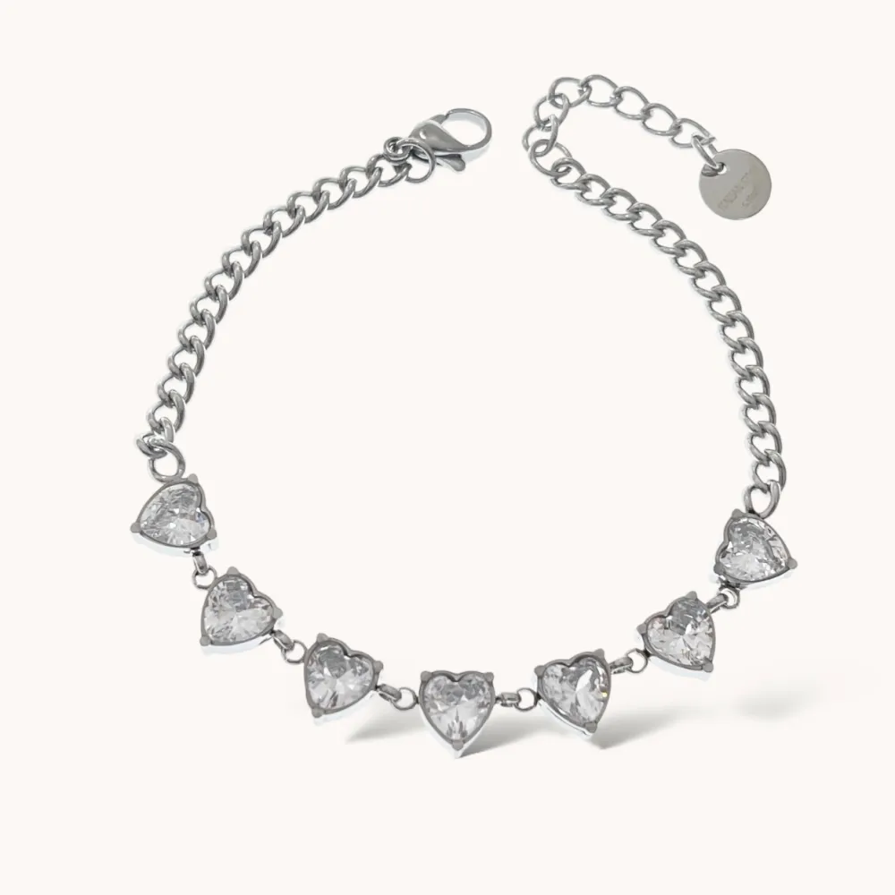 Punto Luce con Cuore-Bracciale in Acciaio - BAC-AA3207B