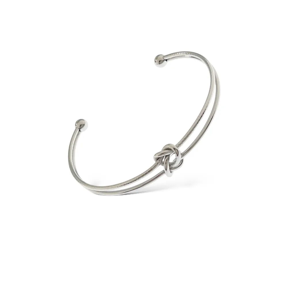 Doppio Nodo  -Bracciale Rigido in Acciaio - BAR-103-AA5209B