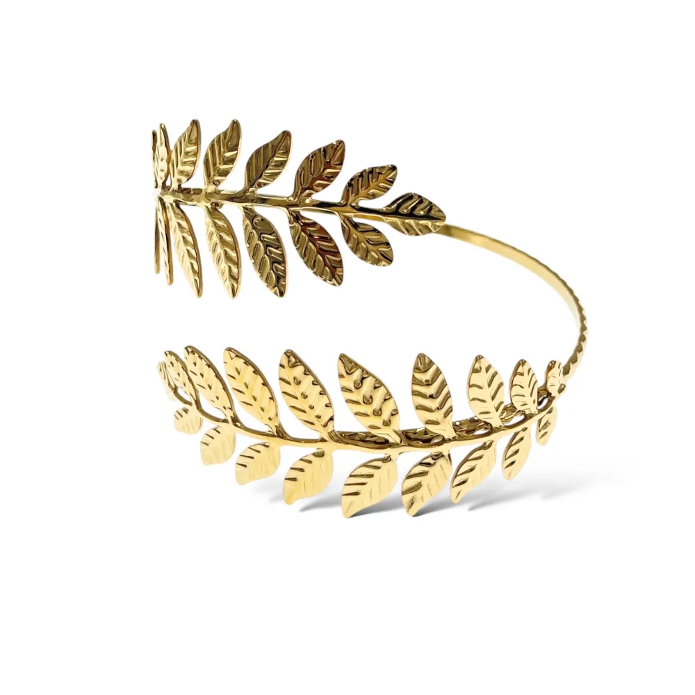 Foglia-Bracciale da Braccio in Acciaio - BAR-413-003