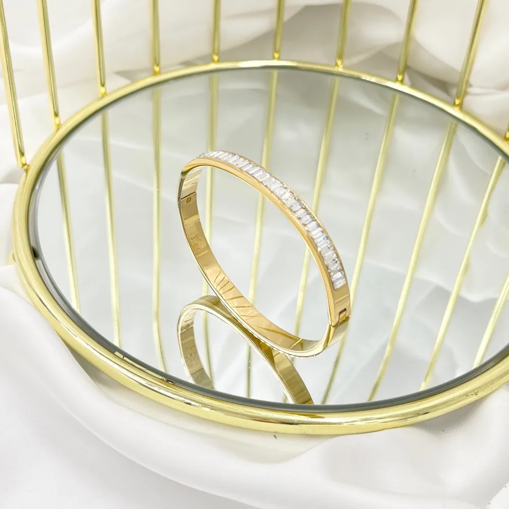 Tennis -Bracciale Rigido in Acciaio - BAR-413-008