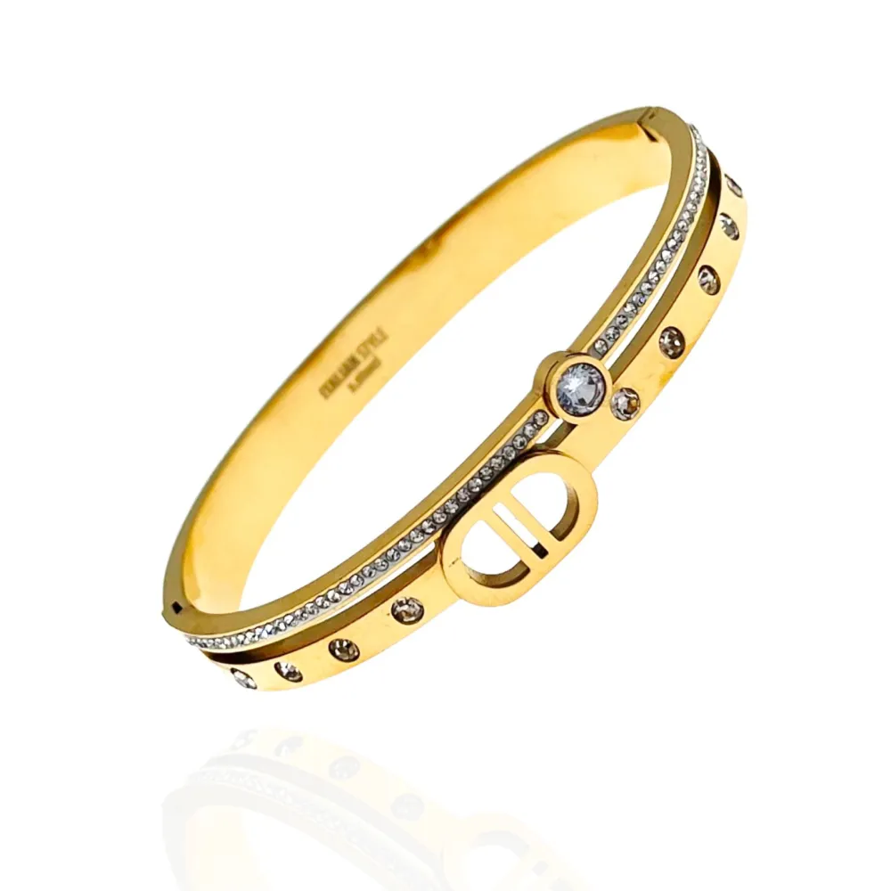 Doppio -Bracciale Rigido in Acciaio - BAR-413-1074