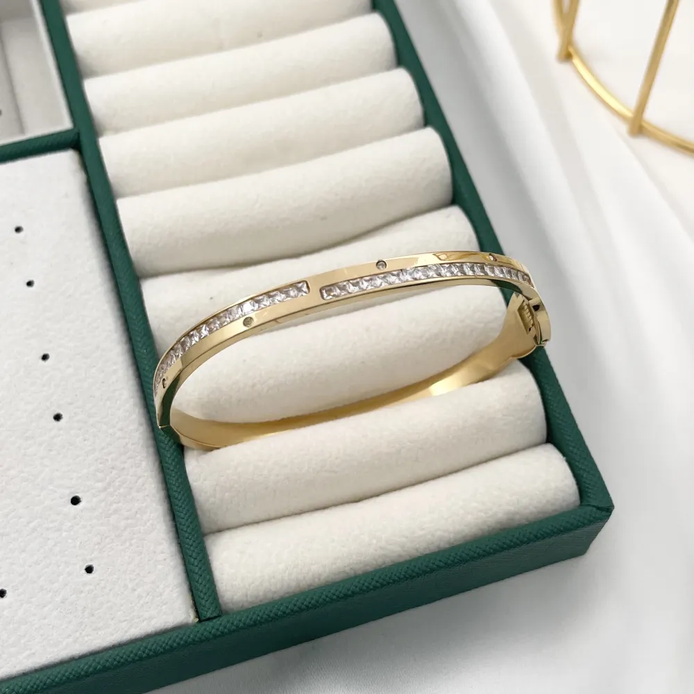 Tennis-Bracciale Rigido in Acciaio - BAR-413-2288