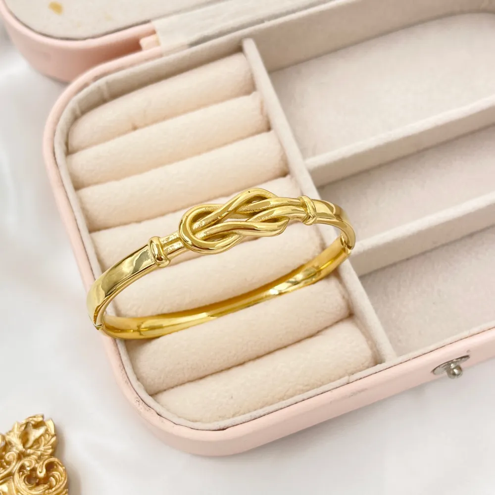 Nodo -Bracciale Rigido in Acciaio - BAR-413-6538