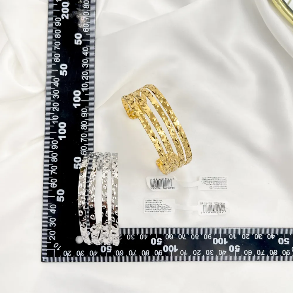 Multifilo -Bracciale Rigido in Acciaio - BAR-413-6704