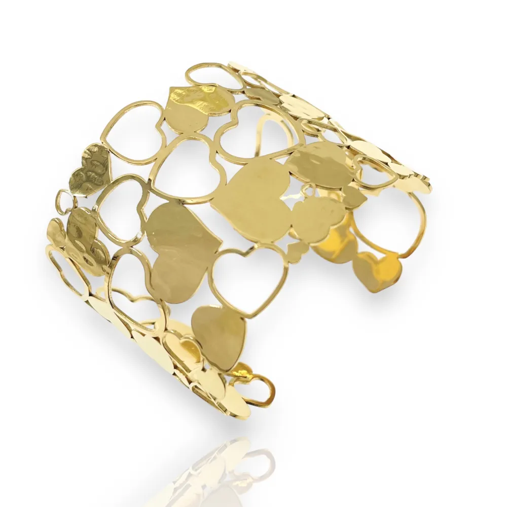 Cuore-Bracciale Rigido in Acciaio - BAR-732-227