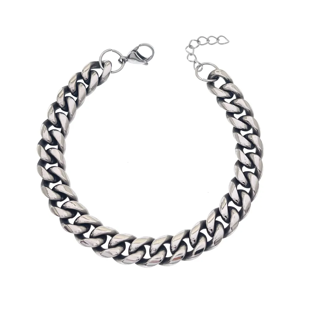 Catena 10mm 1.4NK3.1-Bracciale Unisex in Acciaio - BAU-208-234 10mm
