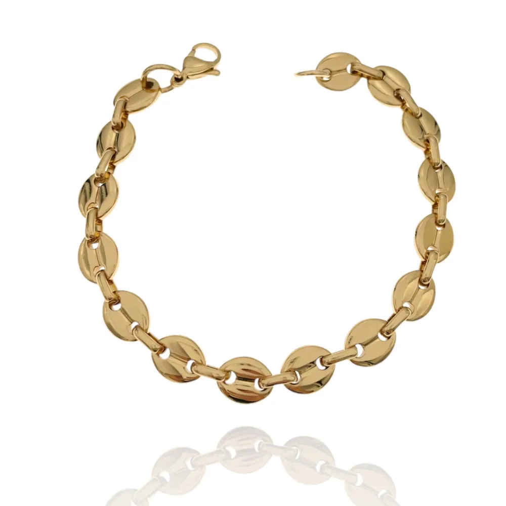 Chicco di Caffè-Bracciale Uomo in Acciaio - BAU-208-254