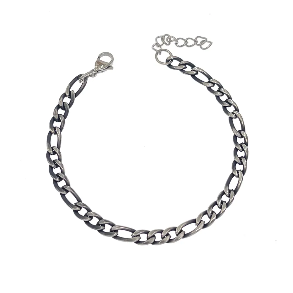 Catena 5mm 1.4NK3.1-Bracciale Unisex in Acciaio - BAU-208-262 5mm