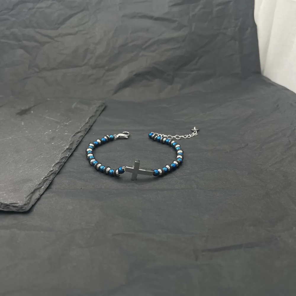 Croce-Bracciale da Uomo in Acciaio - BAU-208-287