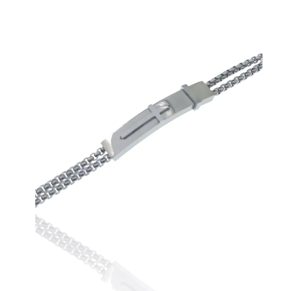 Croce-Bracciale Uomo in Acciaio - BAU-208-291