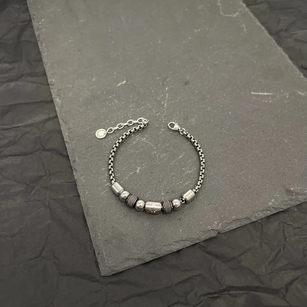 Ancora-Bracciale in Acciaio da Uomo - BAU-500-BMS30167-18