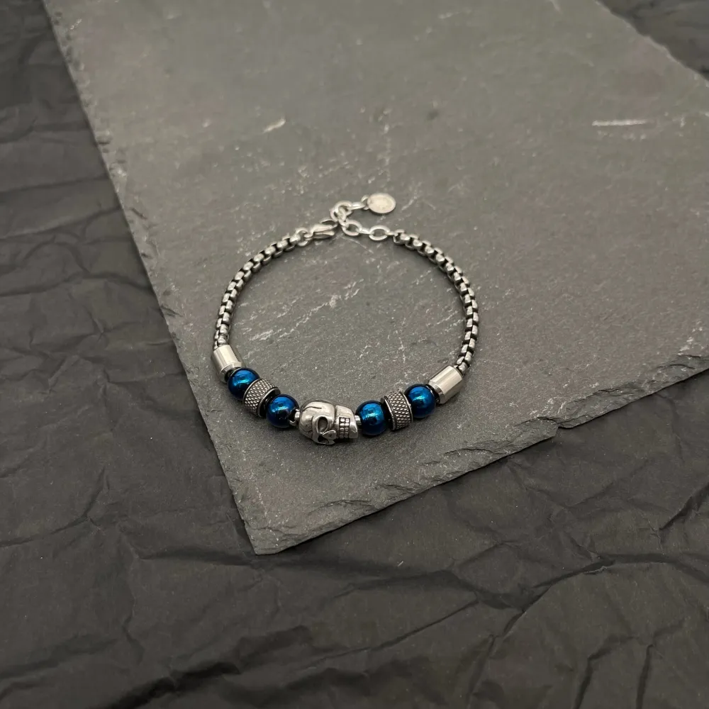 Teschio-Bracciale in Acciaio da Uomo - BAU-500-BMS30167