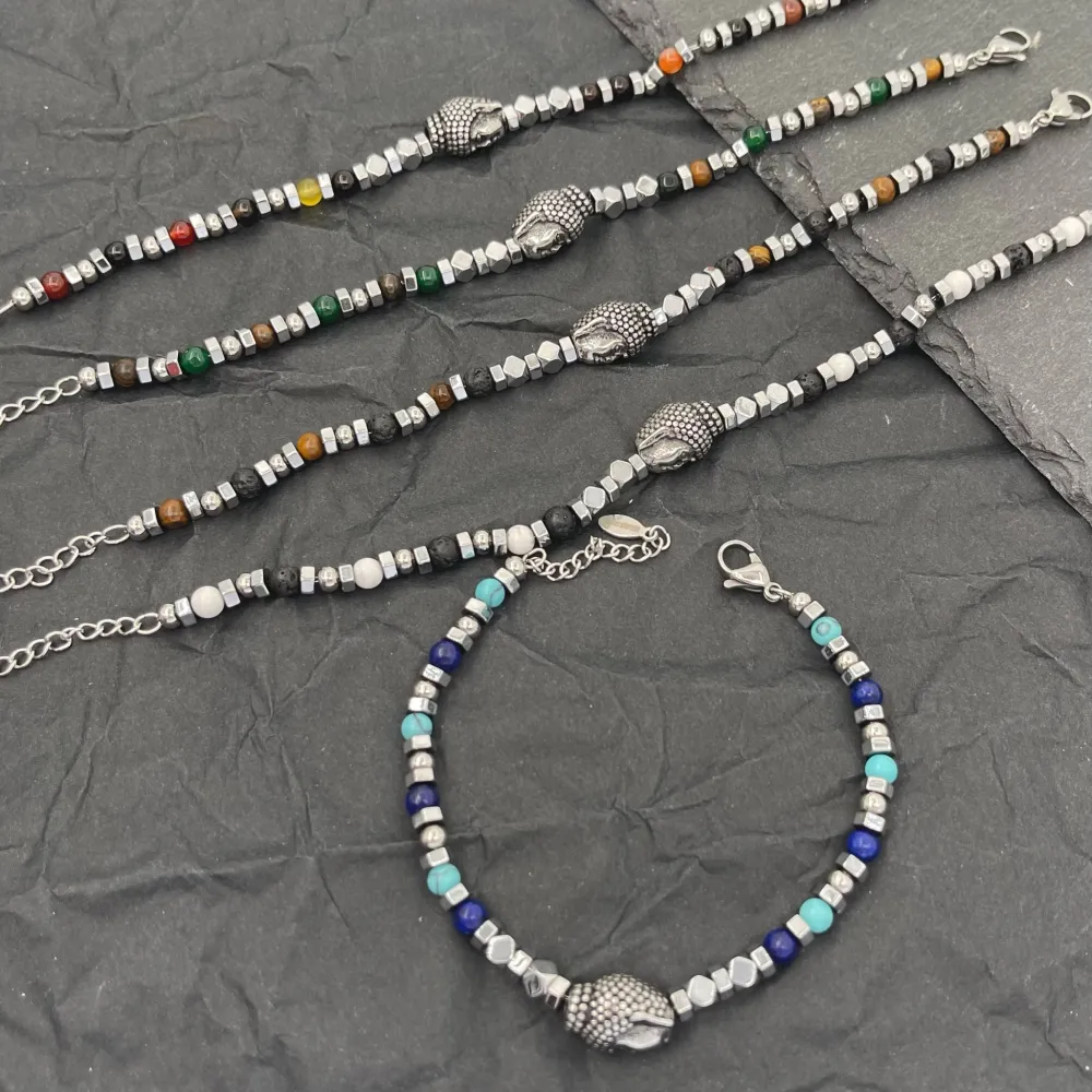 Buddha-Bracciale in Acciaio con Chiusura - BAU-600-274 4mm